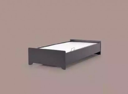 Designer beds children's bed black bed youth bed wooden furniture 100x200cm